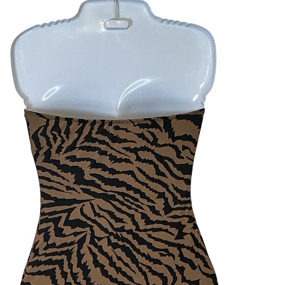 Abyovrt Strapless Backless Tiger High Split Mesh Cocktail Women's Medium NWT - Picture 10 of 11